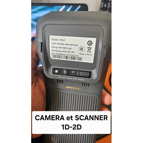 GM V510 IMPRIMANTE THERMIQUE DE REÇUS POS/PDA+SCANNER CODES-BARRES 3GO+16GB